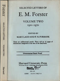 Selected Letters of E.M. Forster: Volume Two: 1921-1970