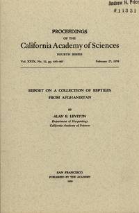 image of Report on a Collection of Reptiles from Afghanistan