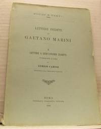 Lettere inedite di Gaetano Marini. I. Lettere a…