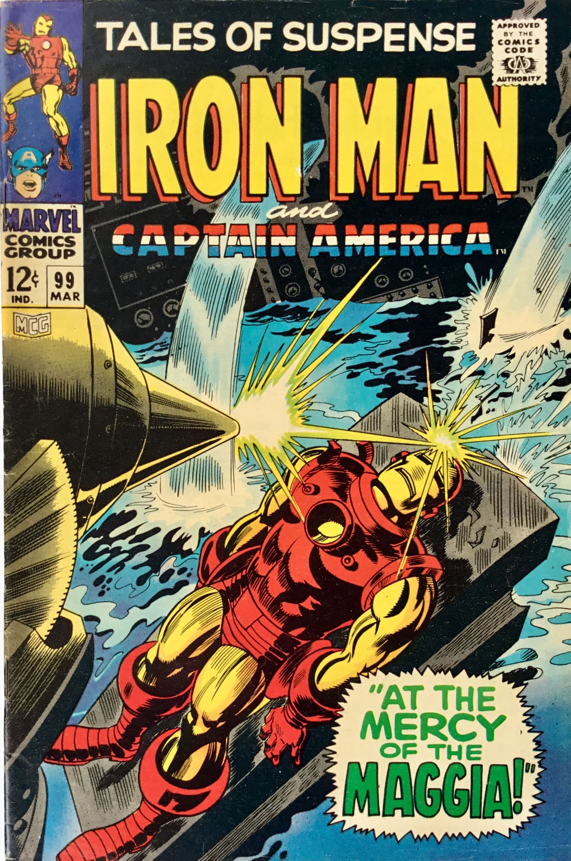 TALES of SUSPENSE No. 99 (March 1968) IRON MAN : CAPTAIN AMERICA w