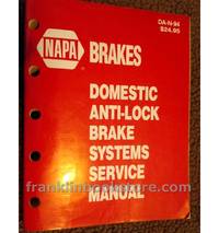 1993 Anti-Lock Brake Service Manual for 1986 to 1993 Domestic Vehicles