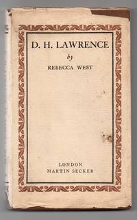 D.H. LAWRENCE by Rebecca West
- 1st Edition
- 1930
- from Barbara Bilson Books (SKU: 001675)