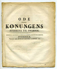 Ode öfwer konungens återresa til Swerige.