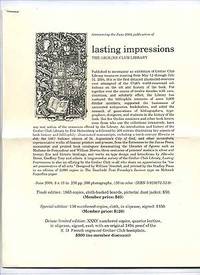 Announcing the 2004 Publication of *Lasting Impressions*, The Grolier Club Library