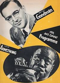 BENNY GOODMAN BAND AND TRIO - LOUIS ARMSTRONG ALL STARS - 1953 JAZZ CONCERT PROGRAMME