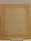 Home, Sweet Home," an original holograph copy of the poem and ballad, signed by the author and inscribed by him at the bottom to the wife of Daniel Webster's secretary "for Mrs. Zantzinger, who knows so thoroughly the way, and exercises so sweetly the power, to render Home what Heaven meant it should be. Washington, March 28, 1851.