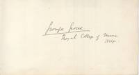 Fine signature with the address (George, 1820-1900, Scholar & Music Writer)