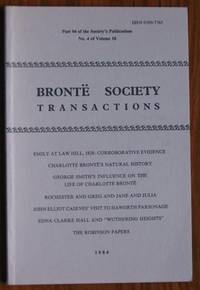 BrontÃ« Society Transactions 1984 Part 94 Number 4 Volume 18