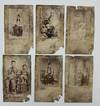 [Large Group of Rare Albumen Photographs, Mounted on Linen, Many Captioned, Featuring Native Americans of the Western Plains]