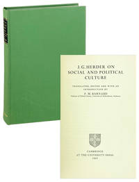 J.G. Herder on Social and Political Culture
