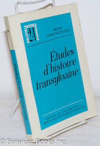Études d'histoire transylvaine