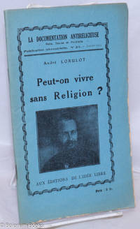 image of Peut-on vivre sans Religion