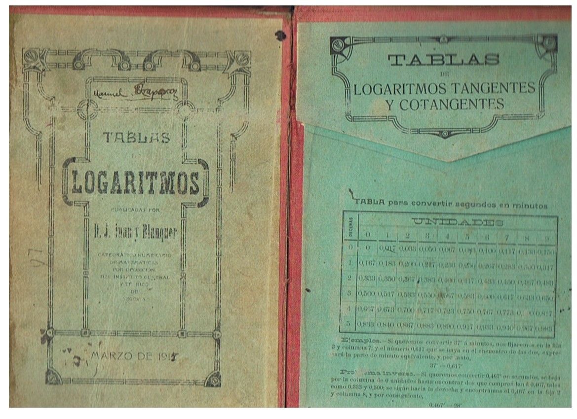 TABLAS DE LOGARITMOS * TABLAS DE LOGARITMOS TANGENTES Y COTANGENTES