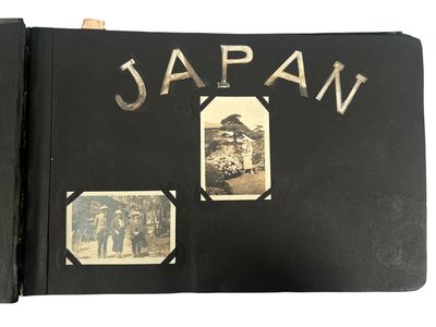 Interwar Japan Travel Photo Album Documenting American Maritime Presence and Everyday Japanese Life, 1920s-1930s