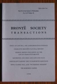 BrontÃ« Society Transactions 1984 Part 94 Number 4 Volume 18