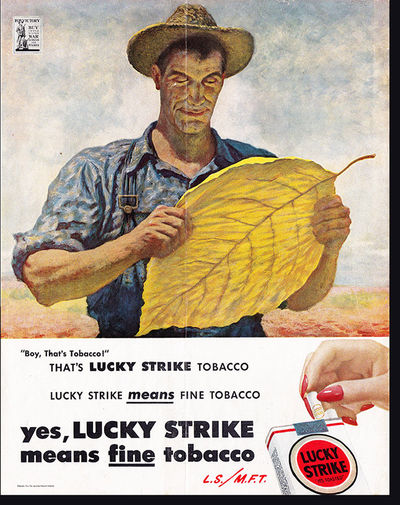 Lucky Strike Means Fine Tobacco (L.S./M.F.T): Print Ad by Army and