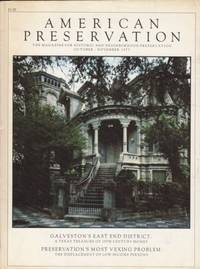 American Preservation Oct-Nov 1977: Galveston, Annapolis, Helena by Magazine for Historic and Neighborhood Preservatio - 1977 - from Hard-to-Find Needlework Books (SKU: 44464)