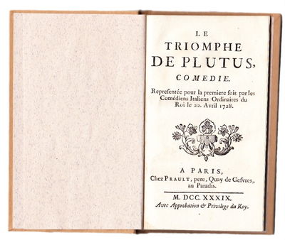 Le triomphe de Plutus, comedie. Representée pour…