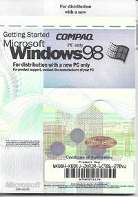 Windows 98 for COMPAQ PC only by Microsoft - 1998