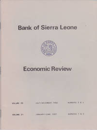 Economic Review, Volume 20, Numbers 3 & 4, July - December 1986 combined wi th Volume 21, Numbers...