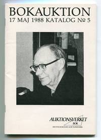 Bokauktion 17 maj 1988. Katalog No. 5. [...]. [=…