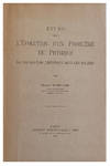 Etude sur l'evolution d'un probleme de physique: la propagation thermique dans les solides.