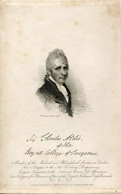 of the Royal College of Surgeons. Engraved Portrait by T. Wageman