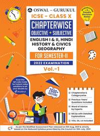Oswal-Gurukul Chapterwise Objective + Subjective Vol I for English I, English II, Hindi, Civics,...