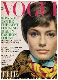 cover of VOGUE August 1969. JACQUELINE BISSET. DENNIS HOPPER, PETER FONDA.