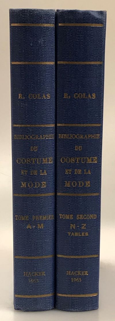 Bibliographie générale du costume et de la mode.…
