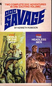 cover of DOC SAVAGE: #123 - DEVILS OF THE DEEP; #124 - THE HEADLESS MEN
