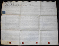 image of Handwritten Parchment Deed for sale of Six Cottages in Grantham, Lincolnshire