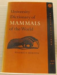 University Dictionary of Mammals of the World.