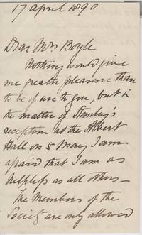 image of Fine Long Autograph Letter Signed to Mrs Boyle (Sir Samuel White, 1821-1893, Explorer & Sportsman)