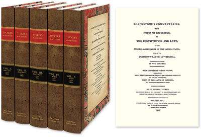 Blackstone's Commentaries With Notes of Reference to the Constitution
