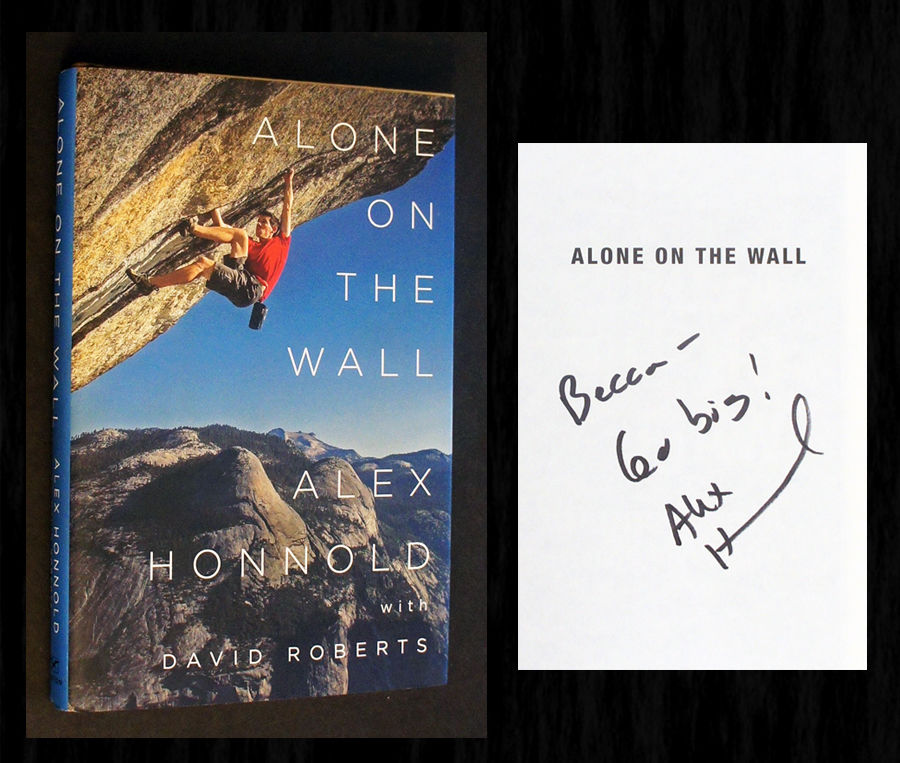 Alone On The Wall Signed 1st Ed By David Contributor Alex Roberts Signed First Edition 2015 From Bookcharmed Sku 91180