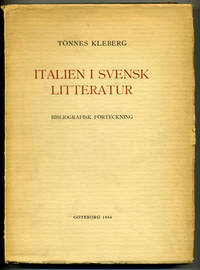 Italien i svensk litteratur. Bibliografisk…