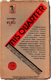 THIS QUARTER - Vol. 3, no. 2 (Dec 1930)