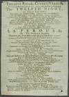 'La Perouse, Or the Desolate Island', Theatre Royal, Covent Garden, Oct. 14, 1811. Playbill