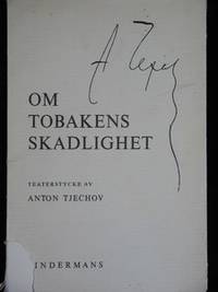OM TOBAKENS SKADLIGHET. TEATERSTYCKE.