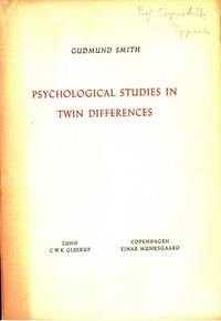 Psychological Studies in Twin Differences. With…
