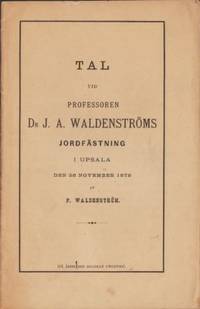 Tal vid professoren dr J. A. Waldenströms…