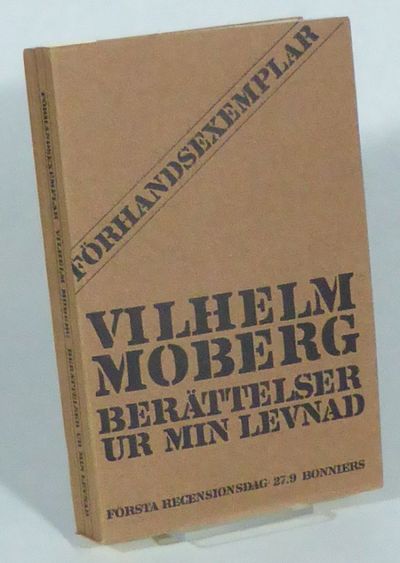 Berättelser ur min levnad. Förhandsexemplar.