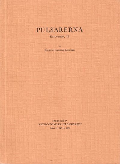 Pulsarerna. En översikt, II.