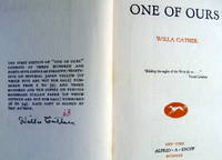 One of Ours by Willa Cather - 1922-12