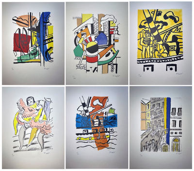 La Ville. 1959. Portfolio with 29 lithographs in color by Leger.
