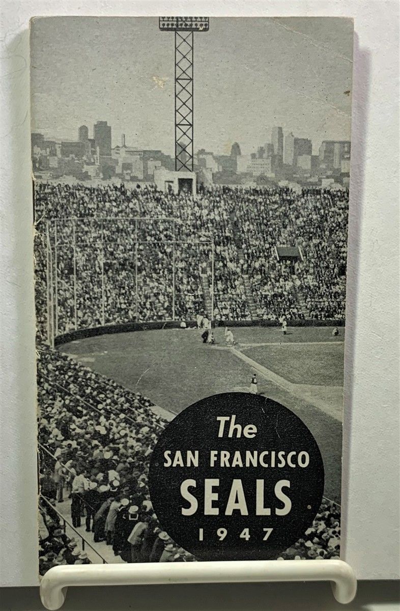 The San Francisco Seals 1947 Line-up Booklet Signed By Players And Coach