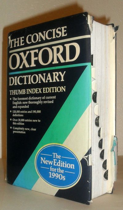 The Concise Oxford Dictionary of Current English - THUMB INDEX