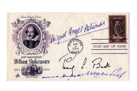 Four Nobel Prize Winners&#039; Autographs on Special Envelope for First Day Issue of 400th Anniversary William Shakespeare Stamp by BECKETT, SAMUEL; MIGUEL ANGEL ASTURIAS, MIKHAIL SHOLOKOV, and PEARL S. BUCK - 1964