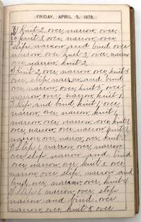 Repurposed 1878 Diary - Manuscript Lace Patterns & Potpourri Recipes